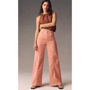 Maeve The Delaney Clean Seamed High Rise Wide Leg Jeans NWT Size 30